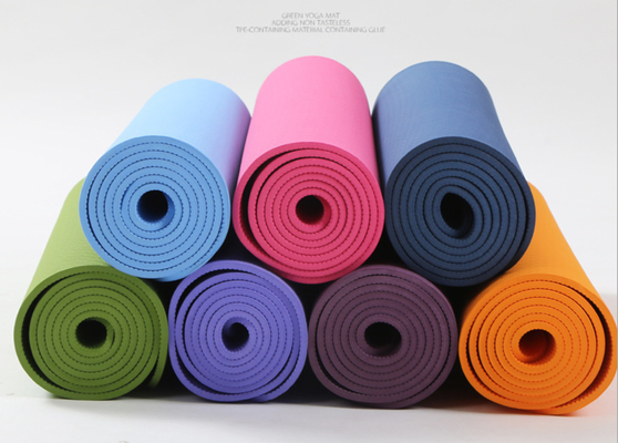 6mm ECO Friendly  TPE Yoga Mat Antislip Texture Fitness Pilates