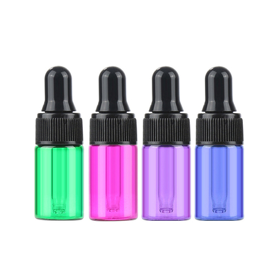 2ml 5ml Tither Color Glass Bottle Essential Oil Sample Bottle Of Travel Packing