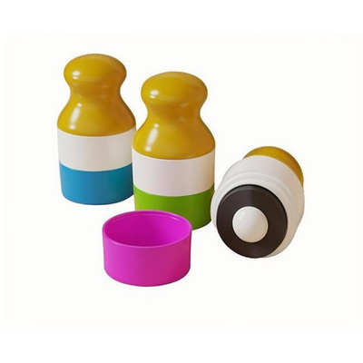 Customized Blue 100ml Round Glass Perfume Roller Bottles With Silk Screen Printing