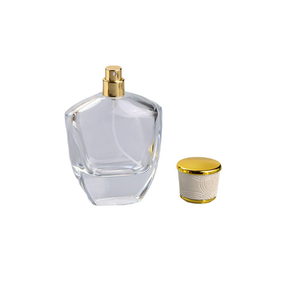 30ml Clear Glass Perfume Bottles Golden And Silver Caps Customize Sprayer