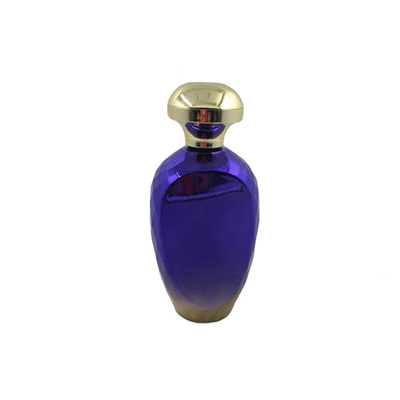 Gradient Glass Collectible Perfume Bottles Aluminum Sprayer With Golden Caps