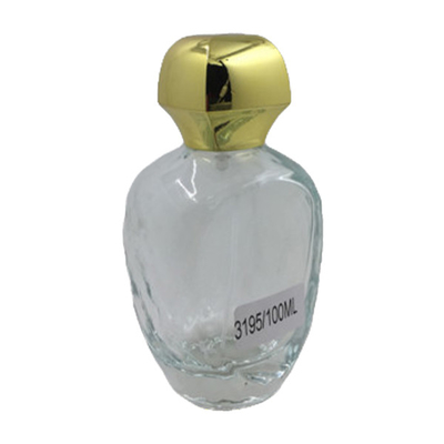 Gradient Glass Collectible Perfume Bottles Aluminum Sprayer With Golden Caps