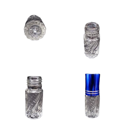 Aluminium Cap Refillable Glass Perfume Bottle 30ml Glass Roll On Bottle