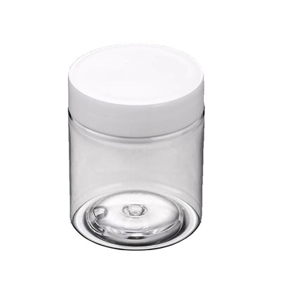 Transparent PET Plastic Food Jars Safety Customize Design For Snacks Storage