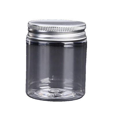 Transparent PET Plastic Food Jars Safety Customize Design For Snacks Storage