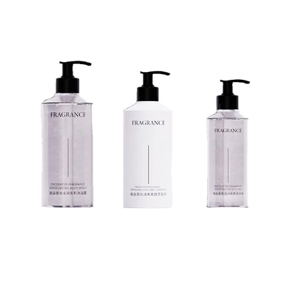 High end personal care PETG lotion bottle set is suitable for hotel/salon scenes
