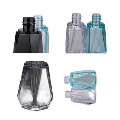 Customized Color] 50ml PETG Rhombic Thick Wall Essence Bottle - Highly Transparent and Drop-proof Recyclable Cosmetic Dispenser Bottle (with Universal 20-tooth Cap)