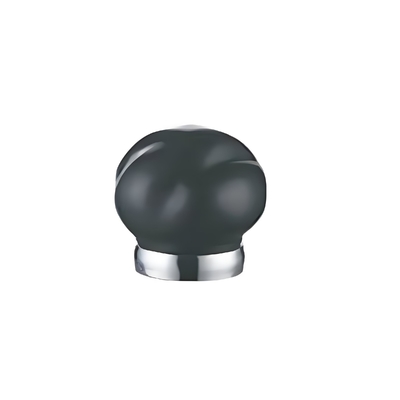 Zinc alloy shoulder cover perfume cap with built-in silicone sealing ring for temperature resistance
