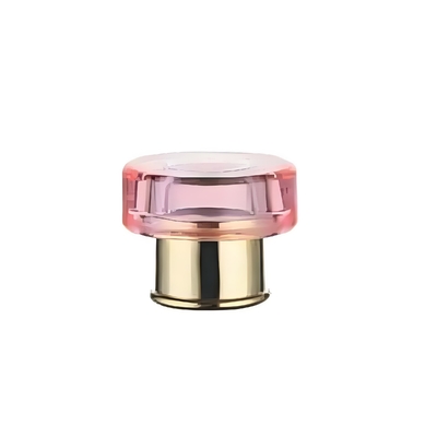 Zinc alloy shoulder cover perfume cap with built-in silicone sealing ring for temperature resistance