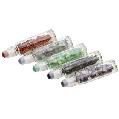3ml Gemstone Roller Ball Roll On Perfume Roll On Bottle With Aluminum Cap