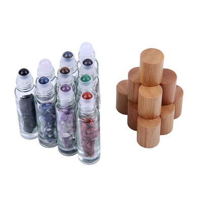 1ml Natural Gemstone Roller Ball Bottle Jade Ball Custom Roll On Tube With Stone Rollers Applicator