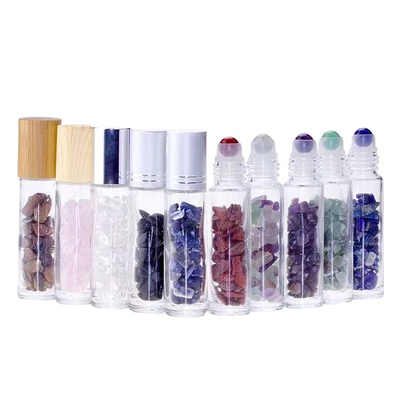 1ml Natural Gemstone Roller Ball Bottle Jade Ball Custom Roll On Tube With Stone Rollers Applicator