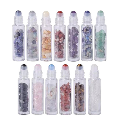 1ml Natural Gemstone Roller Ball Bottle Jade Ball Custom Roll On Tube With Stone Rollers Applicator