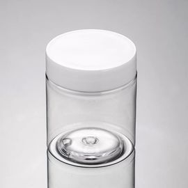 Transparent PET Plastic Food Jars Safety Customize Design For Snacks Storage