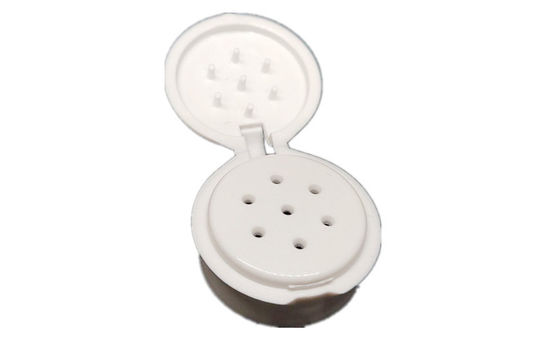 120ML Empty White Bottle Fiber Powder Shaker Bottle with 127mm Flip Top Cap and PE Bottle
