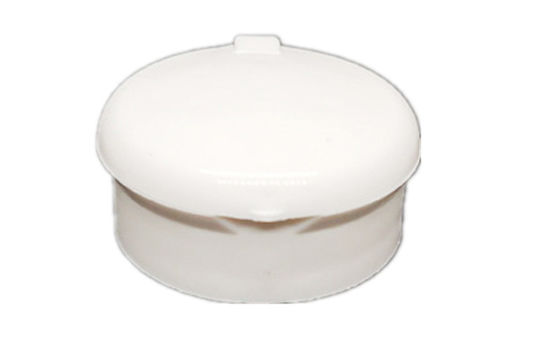 120ML Empty White Bottle Fiber Powder Shaker Bottle with 127mm Flip Top Cap and PE Bottle