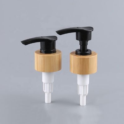 28/410 Bamboo Lotion Dispenser Black White Wooden Soap Dispenser 24/410 Bamboo Hand Lotion Pump Dispenser For Bottle