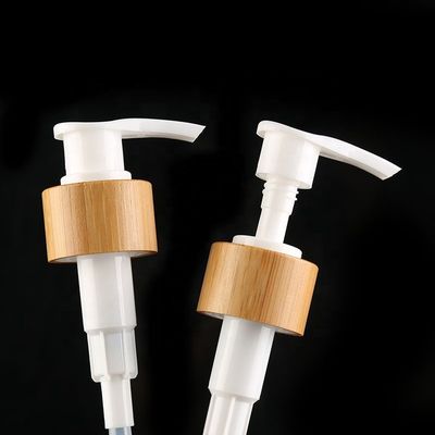 28/410 Bamboo Lotion Dispenser Black White Wooden Soap Dispenser 24/410 Bamboo Hand Lotion Pump Dispenser For Bottle
