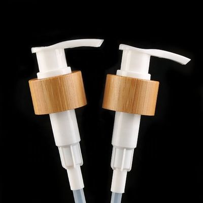 28/410 Bamboo Lotion Dispenser Black White Wooden Soap Dispenser 24/410 Bamboo Hand Lotion Pump Dispenser For Bottle