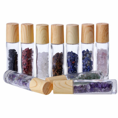 5ml Refillable Jade Round Roller Bottle Gemstone Perfume Roll On Bottle