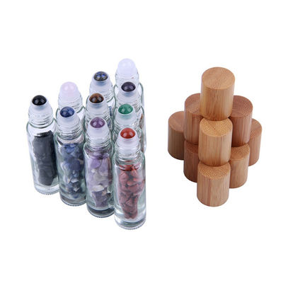5ml Refillable Jade Round Roller Bottle Gemstone Perfume Roll On Bottle