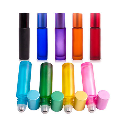 2ml Small purple yellow black Reusable Roll On Bottle With Roller Ball