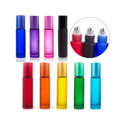 1ml Small Red Purple Yellow Black Refillable Roll On Bottle With Roller Ball