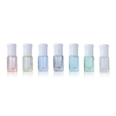 10ml 12ml Colored Star Anise Ball Bottle Glass Bead Essence Oil Bottle Perfume Eight Side Roll on Bottle