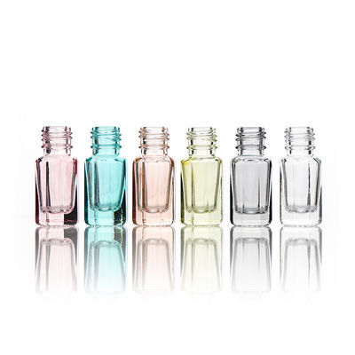 New Empty Perfume 3ml 6ml 10ml 12ml Clear Octagon Attar Glass Essential Oil Roller Bottles