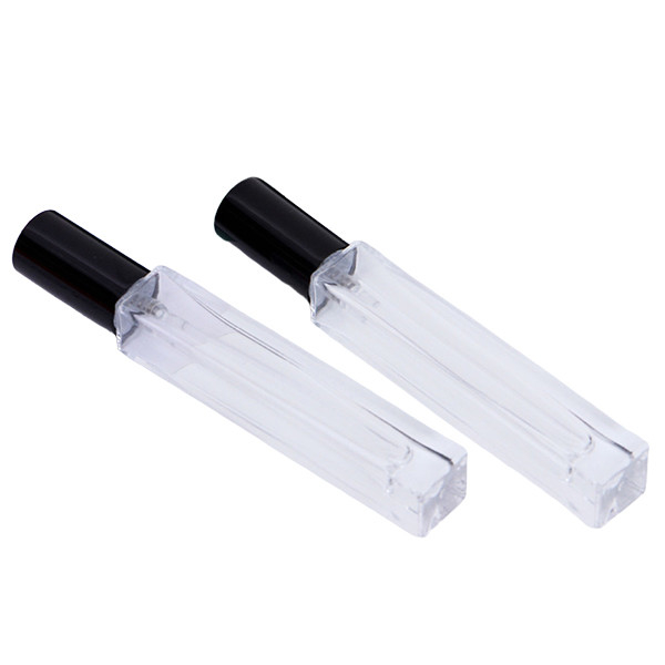 MSDS Frosted Glass Perfume Bottle With Aluminum Cap 4ml 6ml 8ml 10ml