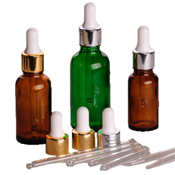 100ml  Amber, Blue, Green Glass Dropper Bottle With white or black Cap