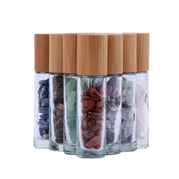 1ml 2ml Jade Roll On Bottle Empty Essential Oil Glass Gemstone Perfume Roller Bottle