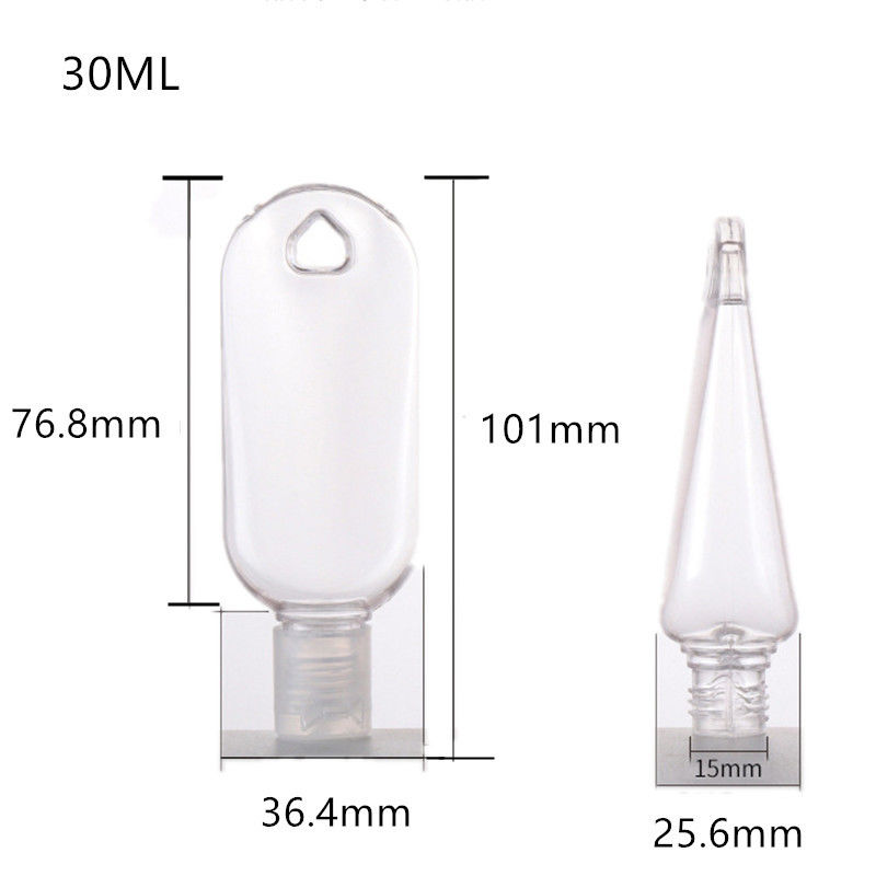 30ml Clear PETG Bottle with Screw Flip Cap for Cosmetic Plastic Bottle
