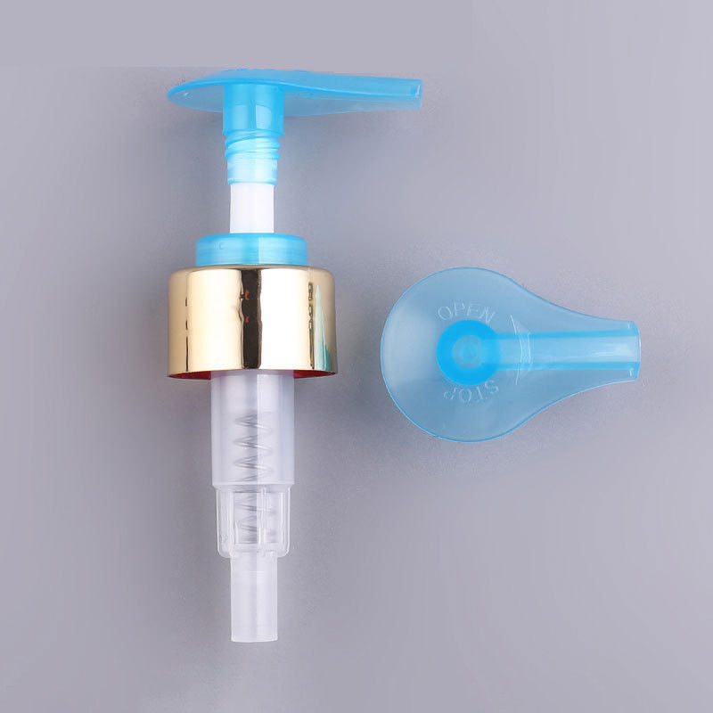 Gold silver Luxury 24/410 Long nozzle plastic aluminum cream lotion pump