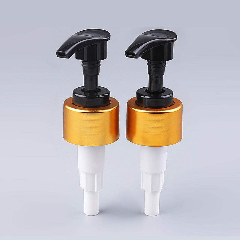 Liquid Soap Dispenser Pump 24mm 28mm 33mm 38mm Hand Sanitizer Dispenser Gold Aluminum Plastic Lotion Pump for bottles