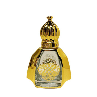 بطری غلتکی روغن ضروری شیشه ای قابل حمل عطر طلایی 10 میلی لیتری
